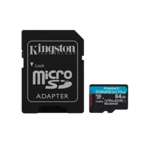 Card de Memorie MicroSDXC Kingston64GBCanvas GO PlusCu Adaptor