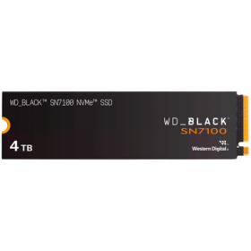 SSD WD_BLACK SN7100 4TB M.2 2280 PCIe Gen4 x4 NVMe, Read/Write: 7000/6700 MBps, IOPS 900K/1350K, TBW: 2400, powered by SanDisk