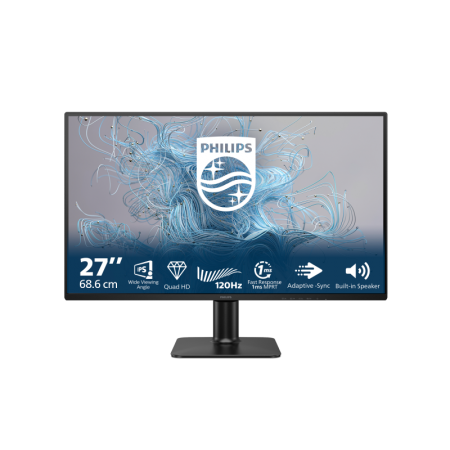 Monitor Philips 27" 27E2N2500/00, Diagonal (inch): 27, Diagonal (cm): 68, Aspect ratio: 16:9, Panel: IPS, Resolution: 2560x1440,