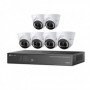 KIT TP-LINK VIGI NK8MP-T6425-2T contine: 6x VIGI 4MP Full-Color Turret IPC si 1x 8 Channel PoE+ NVR
