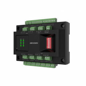 Chassis door control modul Hikvision DS-K2M002X-E:  The chassis contains din rails, which helps installing the DS-K2M002X access