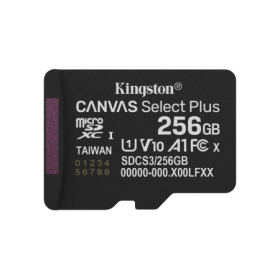 Card de Memorie MicroSDXC Kingston256GBCanvas Select PlusFara Adaptor