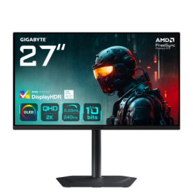 Gigabyte MO27Q2 gaming monitor diagonala 27", 590.42 x 333.72 mm, OLED, Anti-Reflection, Rezolutie: 2560 x 1440 (QHD), Luminozit