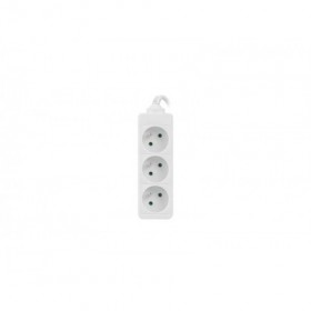 Prelungitor 3 prize , cablu din cupru de calitate superioara, alb