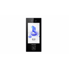 Terminal de access control cu recunoastere faciala Hikvision DS-K1T344MBWX-E1, capacitate de stocare: 3000 memorie faciala, 3000