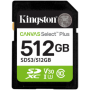 KINGSTON 512GB SDXC Canvas Select Plus Gen3 150MB/s C10 UHS-I U3 V30