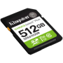 KINGSTON 512GB SDXC Canvas Select Plus Gen3 150MB/s C10 UHS-I U3 V30