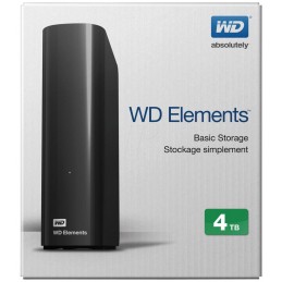 EHDD 4TB WD 3.5" ELEMENTS BLACK