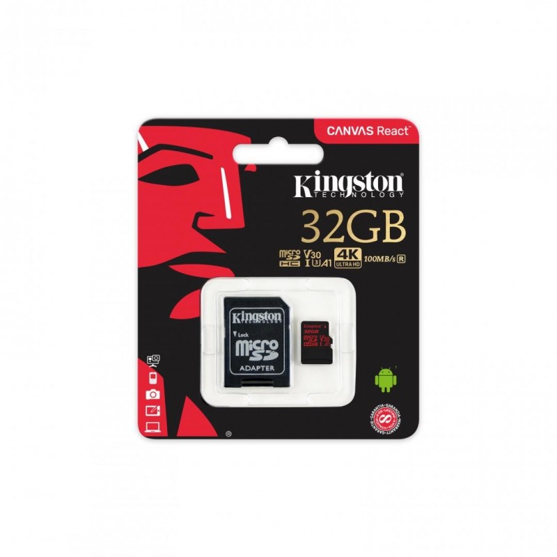 Carduri memorie MICROSD 32GB CLASS 10 UHS-I SDCR/32GB KINGSTON