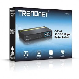 TRENDNETTD 8-PORT 10/100 Mbps PoE+ SWITCH