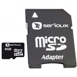 SERIOUXMICROSDHC 8GB SERIOUX CU ADAPTOR CL10