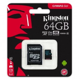 KINGSTONMICROSDXC 64GB CLASS 10 UHS-I 45R/10W