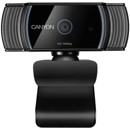 CANYONCANYON 1080P full HD 2.0Mega auto focus webcam with USB2.0 connector, 360 degree rotary view scope, built in MIC, IC Su...
