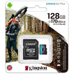 KINGSTONKingston 128GB microSDXC Canvas Go Plus 170R A2 U3 V30 Card + ADP EAN: 740617301182