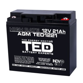 TEDBATERIE AGM TED1221HRM5 12V 21Ah HIGH RATE