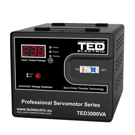 STABILIZATOR DE TENSIUNE CU SERVOMOTOR 3000VA