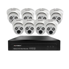 Sisteme de supraveghere Sistem supraveghere video IP 8 camere dome 30m 1080P Aevision AEVISION