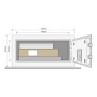 YaleSeif standard tip laptop cu cifru Yale YLV/200/DB1