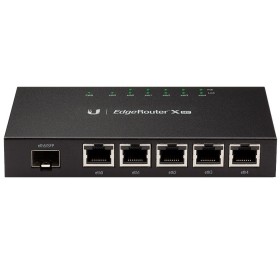 UBIQUITI EdgeRouter X SFP (5) GbE RJ45 ports with 24V passive PoE (1) SFP port 50W total PoE availability.