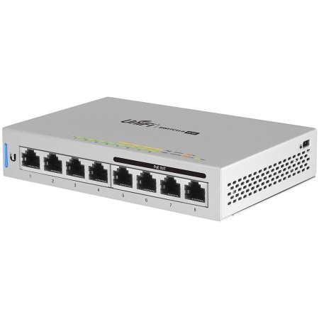 UBIQUITI 8-Port Fully Managed Gigabit Switch with 4 IEEE 802.3af In...