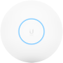 UBIQUITI U6 Long-Range WiFi 6 8 spatial streams 185 m² (2,000 ft²) coverage 350+ connected devices Powered using PoE+ GbE uplink