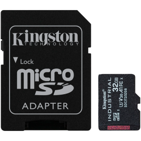 Kingston 32GB microSDHC Industrial C10 A1 pSLC Card + SD Adapter
