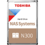 HDD NAS TOSHIBA N300 6TB CMR, 3.5'', 256MB, 7200RPM, SATA, TBW: 180-EOL-MN10ADA600S