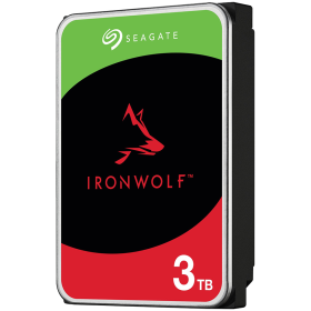 HDD NAS SEAGATE IronWolf 3TB CMR, 3.5", 256MB, 5400RPM, SATA, Rescue Services 3 ani, TBW: 180-EOL-ST4000VN006