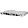Ubiquiti USW-48-PoE, Layer 2 PoE switch, 32 x GbE PoE+, 16 x GbE ports, 4 x 1G SFP ports, 195W total PoE Power, Fanless, silent 