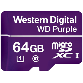 MicroSDXC Card WD Purple SC QD101 Ultra Endurance 64GB, SDA 6.0, Speed Class 10, TBW 32-EOL