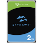 HDD Video Surveillance SEAGATE SkyHawk 2TB CMR, 3.5", 256MB, SATA, Rescue Services 3 ani, TBW: 180-EOL-ST2000VX016
