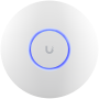 UBIQUITI U6+, WiFi 6, 4 spatial streams, 140 m² (1,500 ft²) coverage, 300+ connected devices, Powered using PoE, GbE uplink.