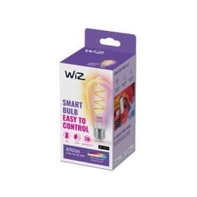Bec LED RGB inteligent WiZ Connected Filament Clear ST64, Wi-Fi, E2...
