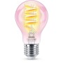 Bec LED RGB inteligent Philips Filament Bulb A60, Wi-Fi, E27, 6.3W(...