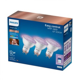 3 Becuri LED RGB inteligente Philips Spot PAR16, Wi-Fi, GU10, 4.7W(...