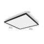 Panou LED Philips Hue Aurelle SQ, Bluetooth, 39W, 3750 lm, luminaal...
