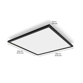 Panou LED Philips Hue Aurelle SQ, Bluetooth, 39W, 3750 lm, luminaal...