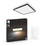 Panou LED Philips Hue Aurelle SQ, Bluetooth, 39W, 3750 lm, luminaal...