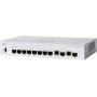 Switch  CISCO CBS350-8S-E-2G, 8 PORTURI 10/100/1000, 2 x SFP, Buffer: 1.5 Mb, Flash 256Mb, CPU: 800 MHz ARM , DRAM: 512 MB Dimen