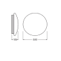 Plafoniera LED Ledvance SURFACE CIRCULAR 500 POWER SELECT, 42/30/19...