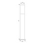 Stalp pentru iluminat exterior Vivalux TOKYO, E27, max. 1x60W, IP44...