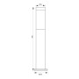 Stalp pentru iluminat exterior Vivalux TOKYO, E27, max. 1x60W, IP44...