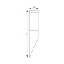 Aplica Vivalux TOKYO, E27, max. 1x60W, IP44, Ø76x395mm, Negru, bec ...