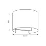 Aplica LED Vivalux ROUND STARK, 6W, 180 lm, lumina neutra (4000K), ...