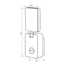 Aplica LED cu senzor de miscare Vivalux SQUARE ZURI, 10W, 230V, 800...