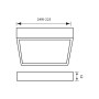 Plafoniera LED Vivalux SQUARE HUGO, 24W, 1920 lm, lumina neutra (40...