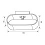 Aplica Vivalux OVAL ADEL, G9, IP20, 160x70x80mm, Negru-Auriu, becne...