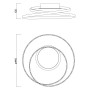 Plafoniera LED Vivalux ODEON, 38W, 2143 lm, lumina neutra (4000K), ...