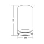 Spot Vivalux ROUND KING, GU10, max. 35W, IP20, Ø55x100mm, Negru, be...