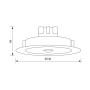 Spot LED incastrat cu senzor de miscare Vivalux DION, 11W, 1200 lm,...